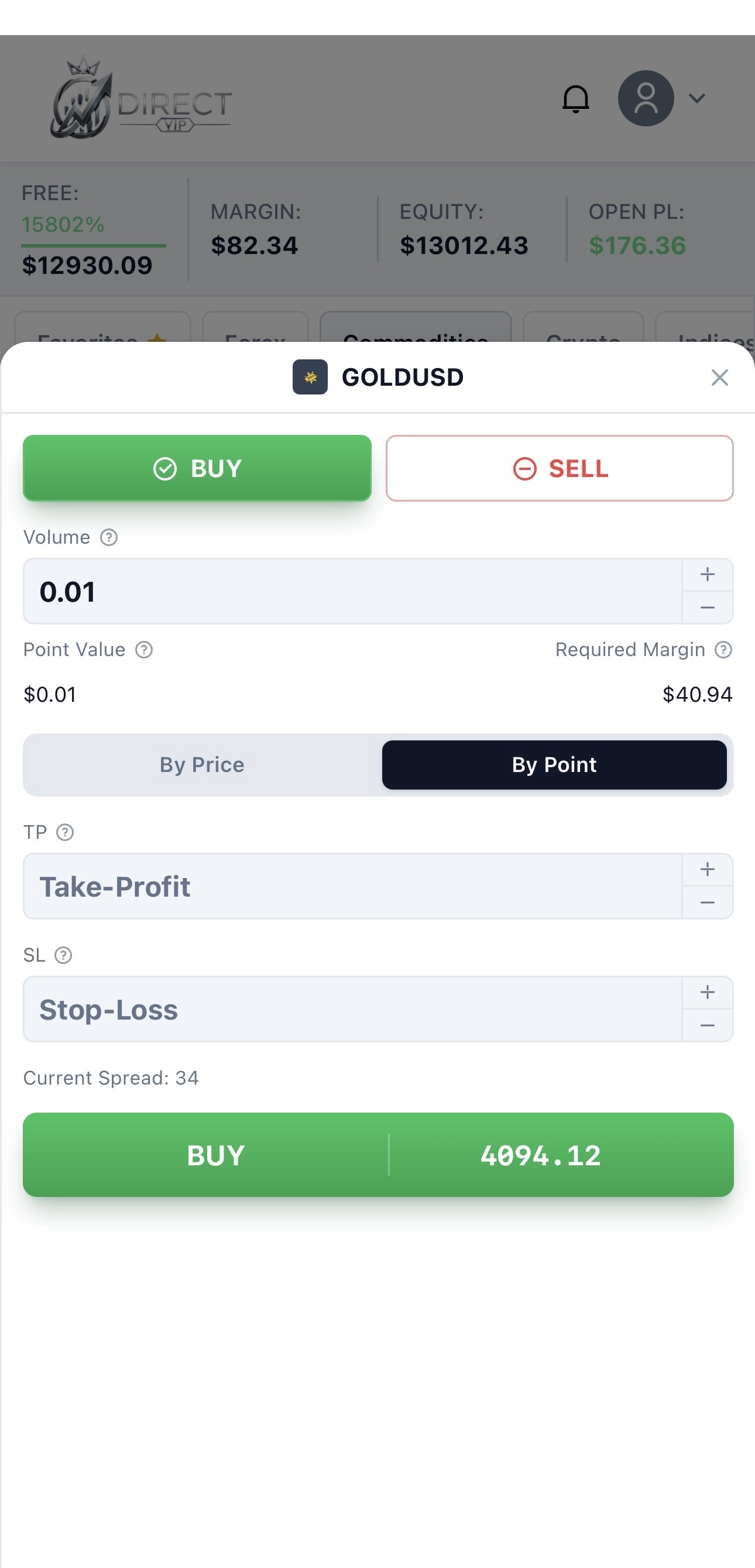 Mobile order ticket